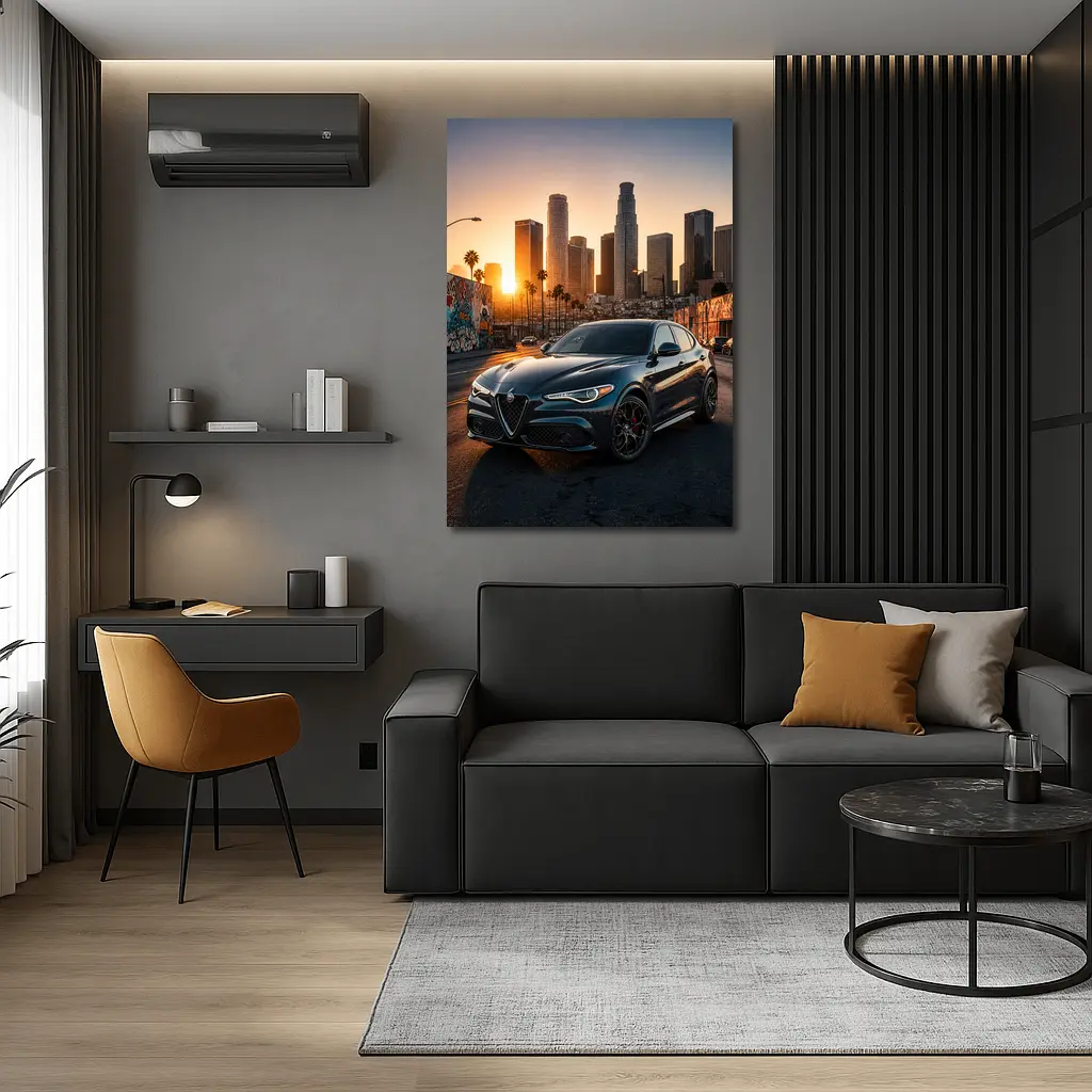 Alfa Romeo Stelvio Los Angeles City Sunset – Wall Art