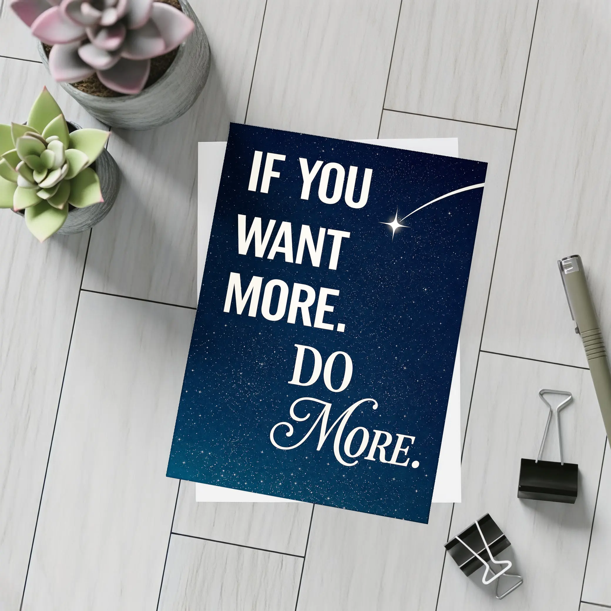If You Want More Do More Stars – Postcards
