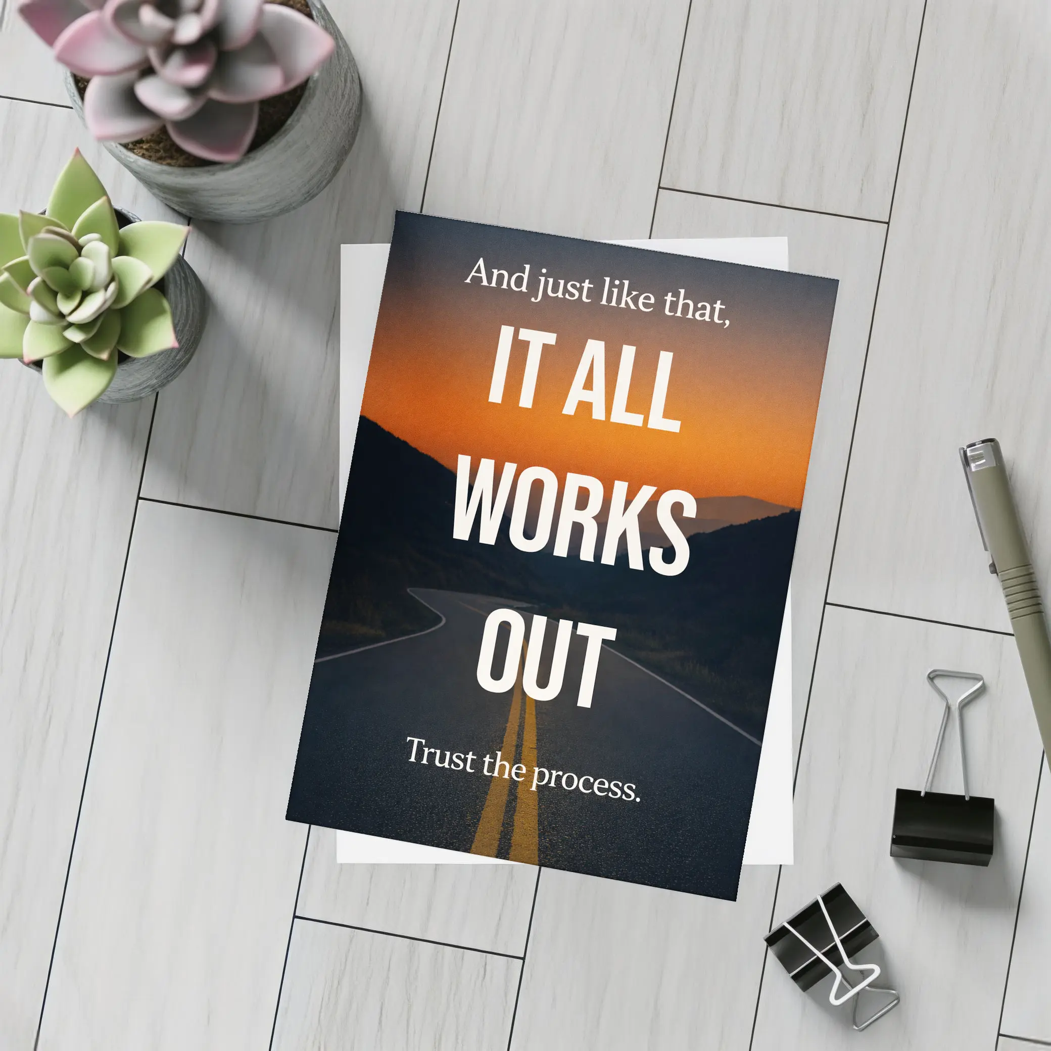 It All Works Out Trust The Process – Postcards