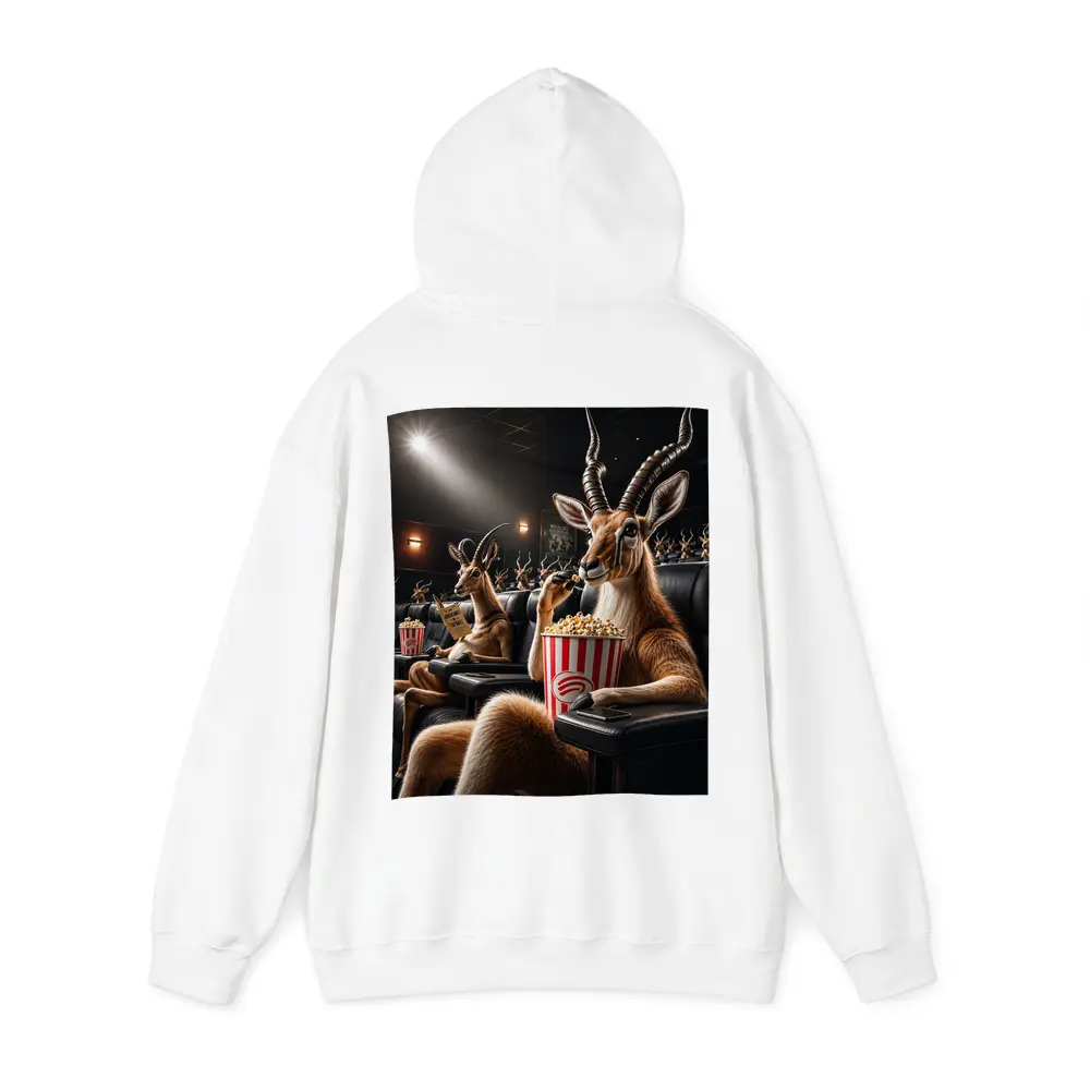 Antelope Watching Movie With Popcorn – Hoodies
