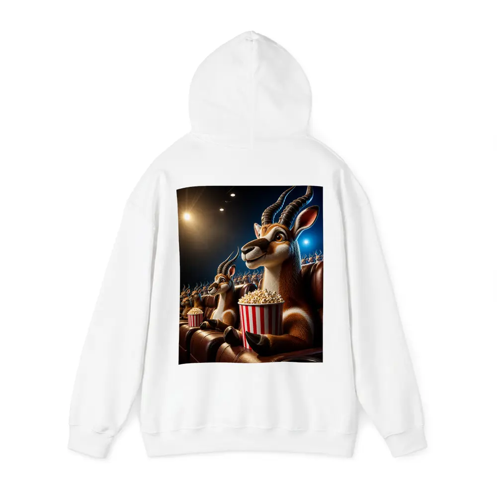 Antelope Watching Movie With Popcorn Cinema – Hoodies