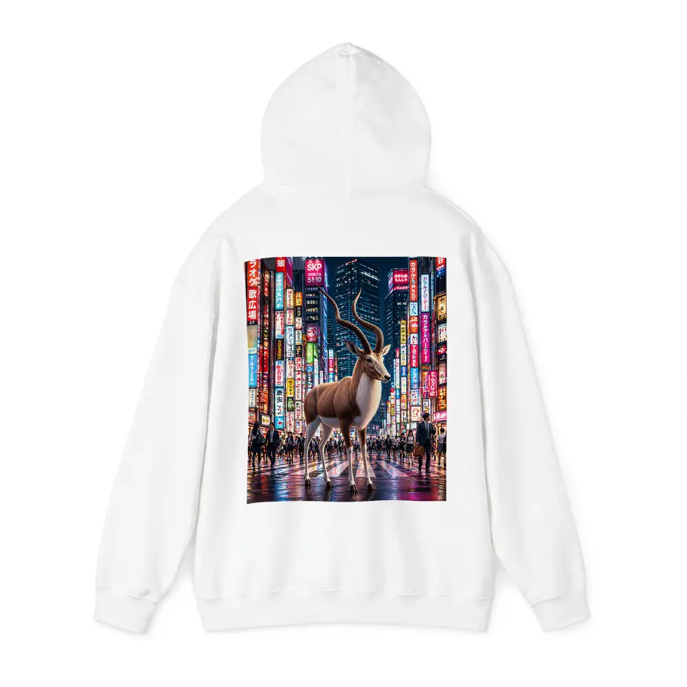 Antelope Standing In Neon Tokyo Street – Hoodies
