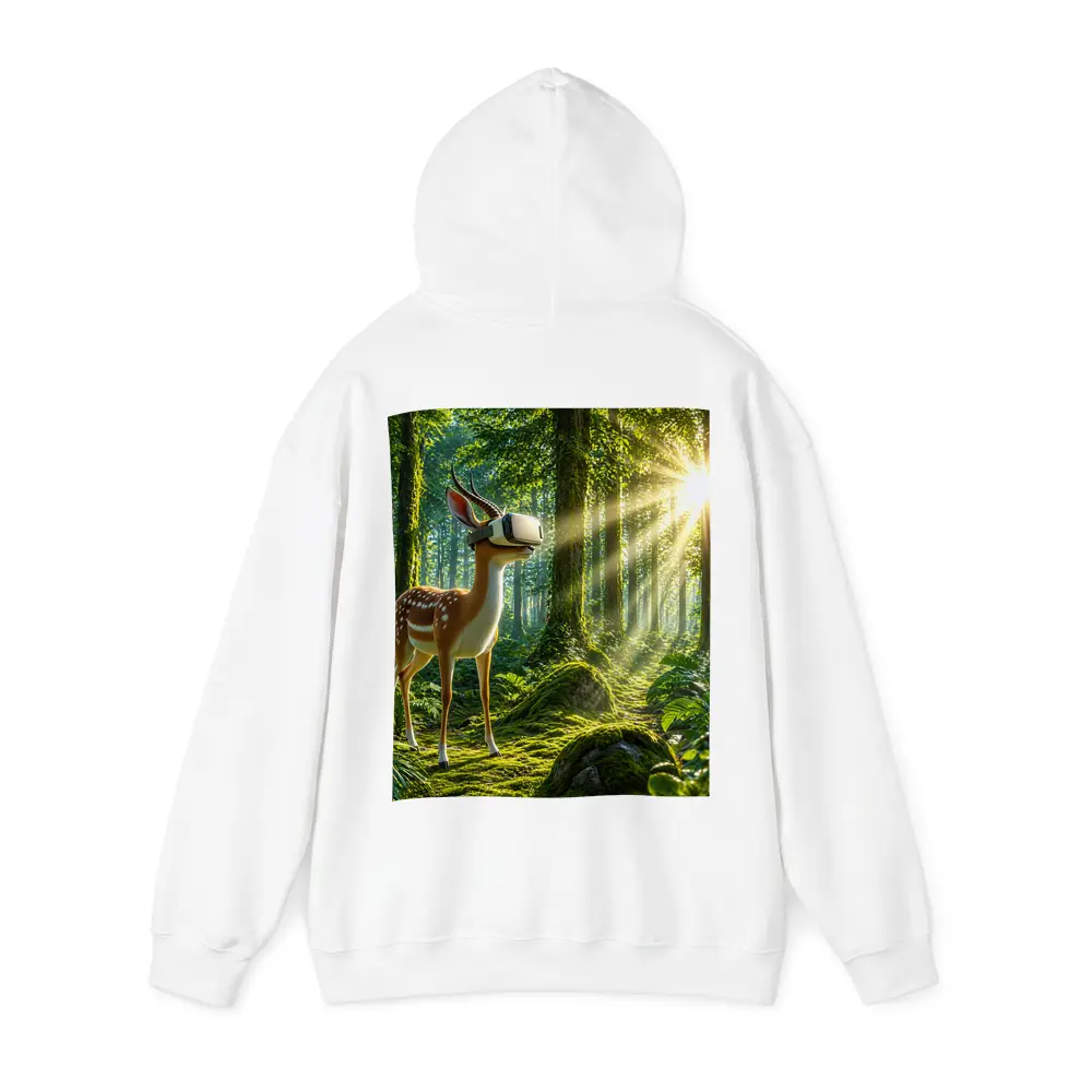 Deer Wearing VR Headset In Forest – Hoodies