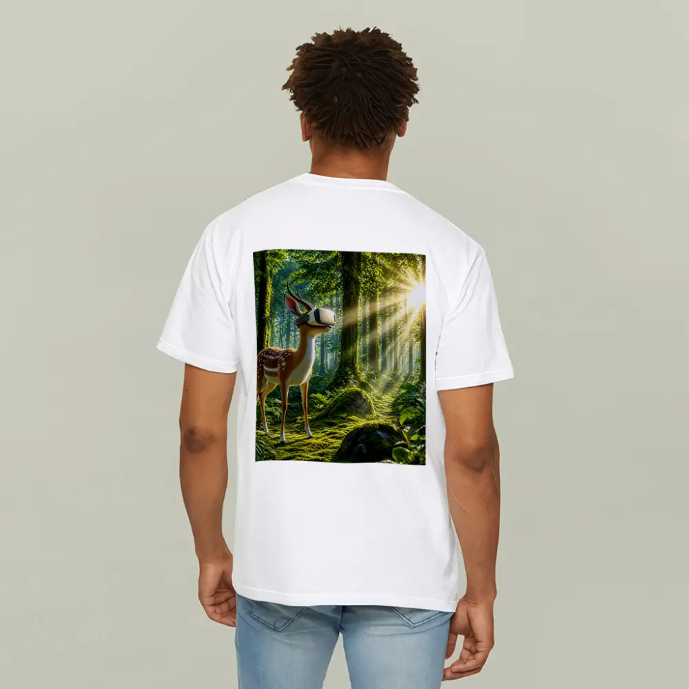 Deer Wearing VR Headset In Forest – T-Shirts