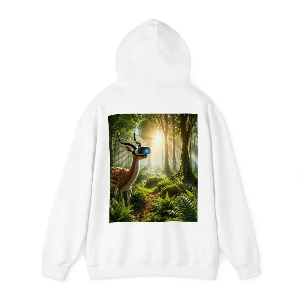 Antelope Wearing VR Headset In Forest – Hoodies