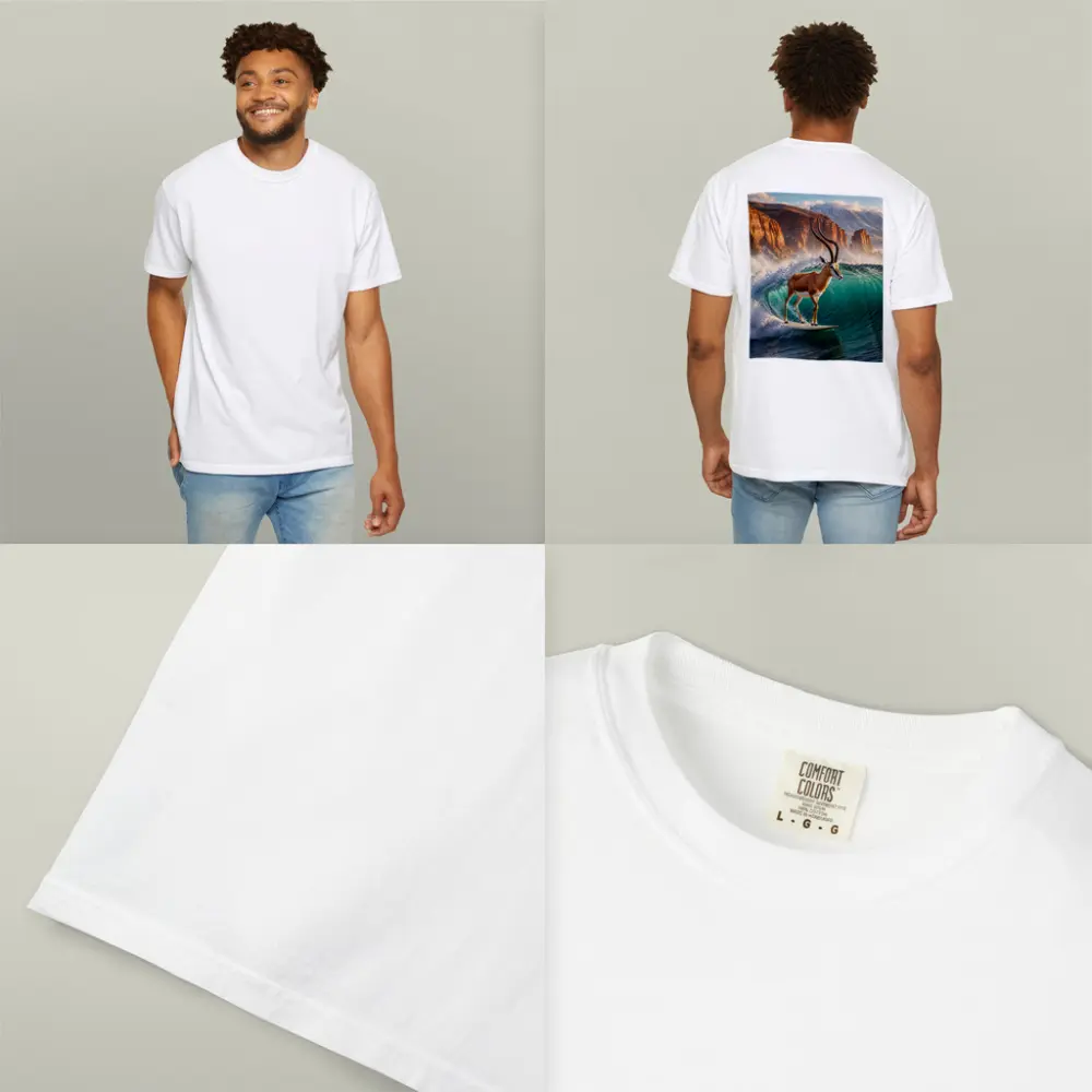 Antelope Surfing Giant Wave Rocky Cliffs – T-Shirts