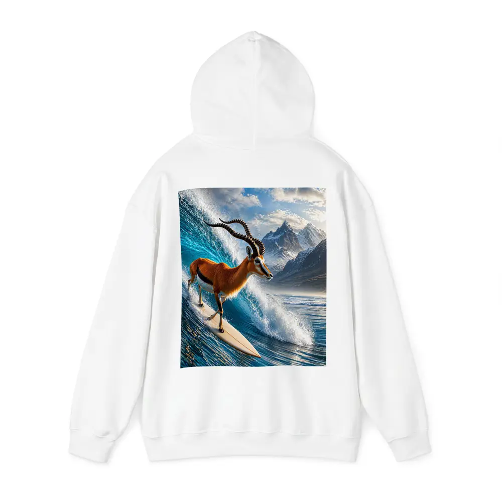 Antelope Surfing Giant Ocean Wave Mountains – Hoodies