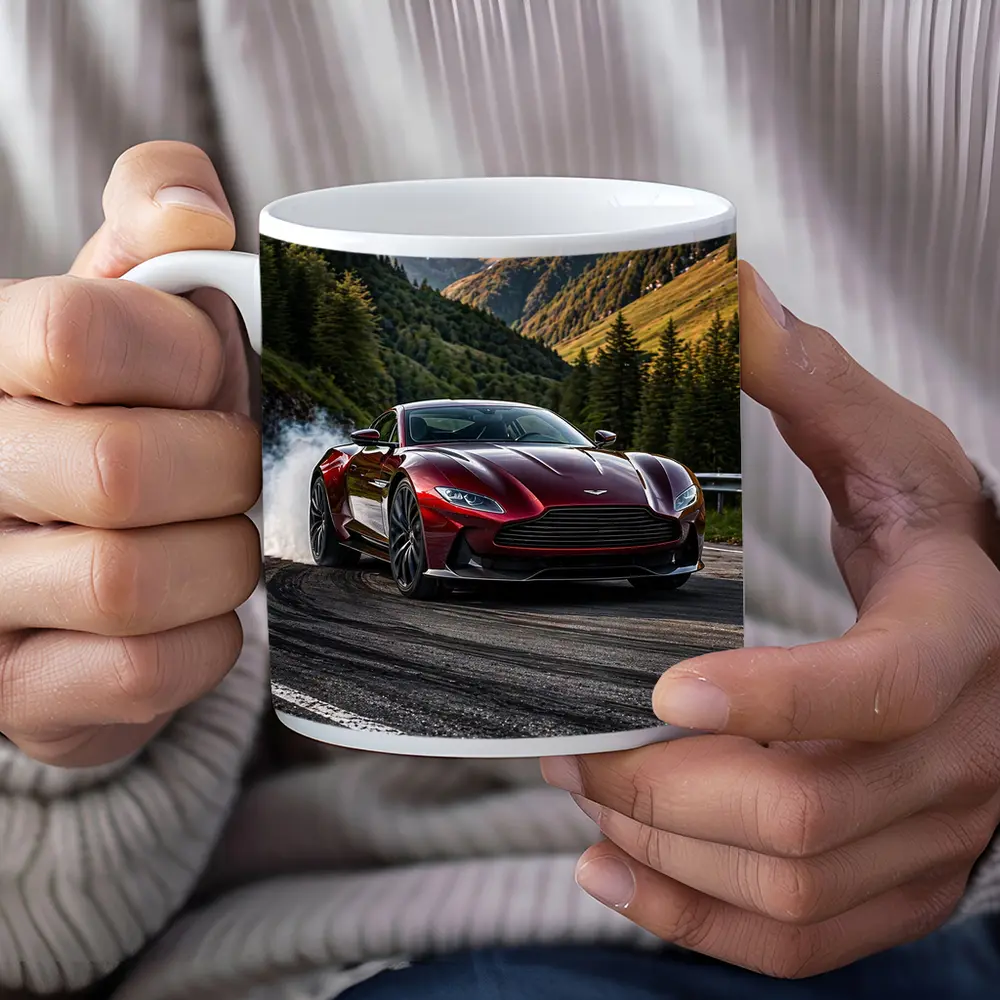 Aston Martin DB11 Drifting Mountain Road – Mugs