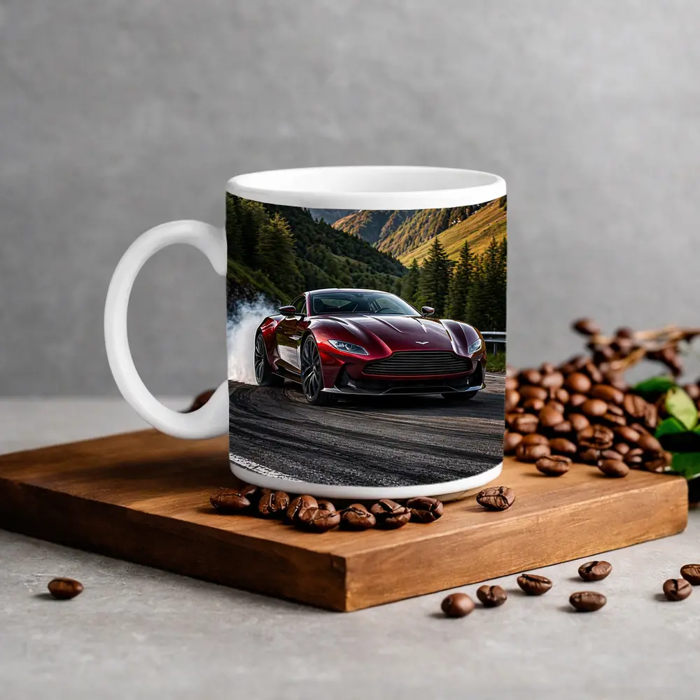 Aston Martin DB11 Drifting Mountain Road – Mugs