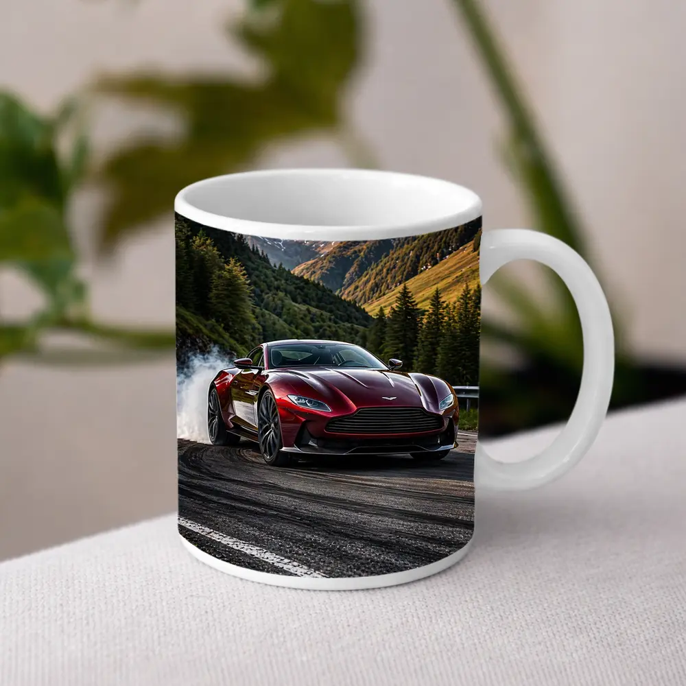Aston Martin DB11 Drifting Mountain Road – Mugs