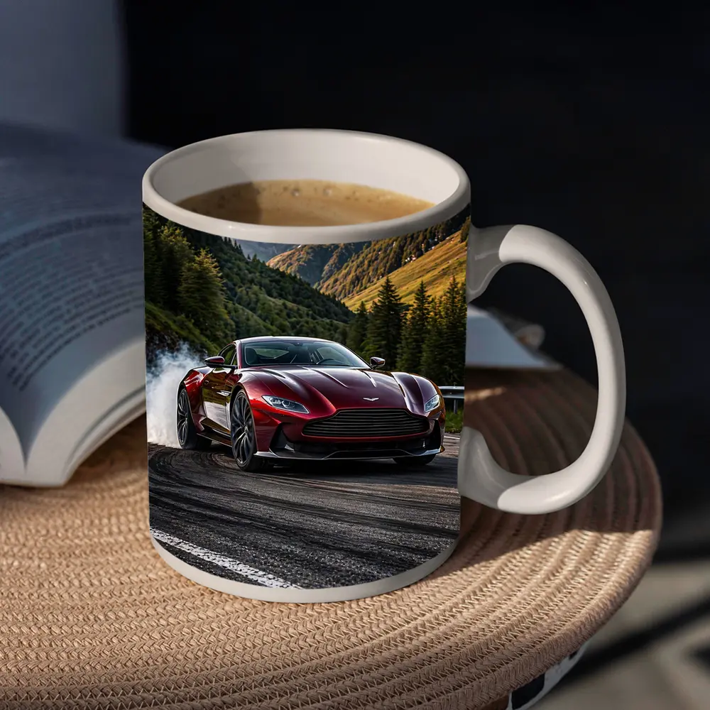 Aston Martin DB11 Drifting Mountain Road – Mugs