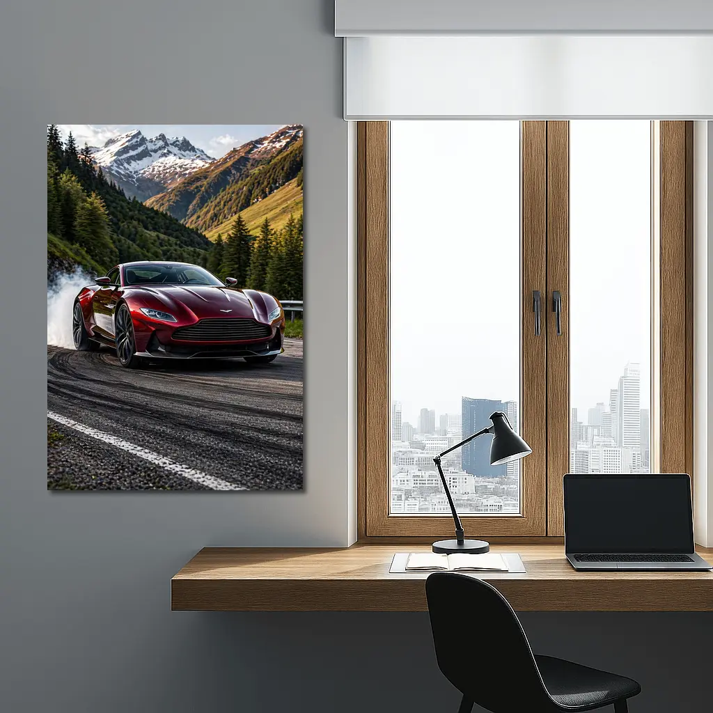 Aston Martin DB11 Drifting Mountain Road – Wall Art