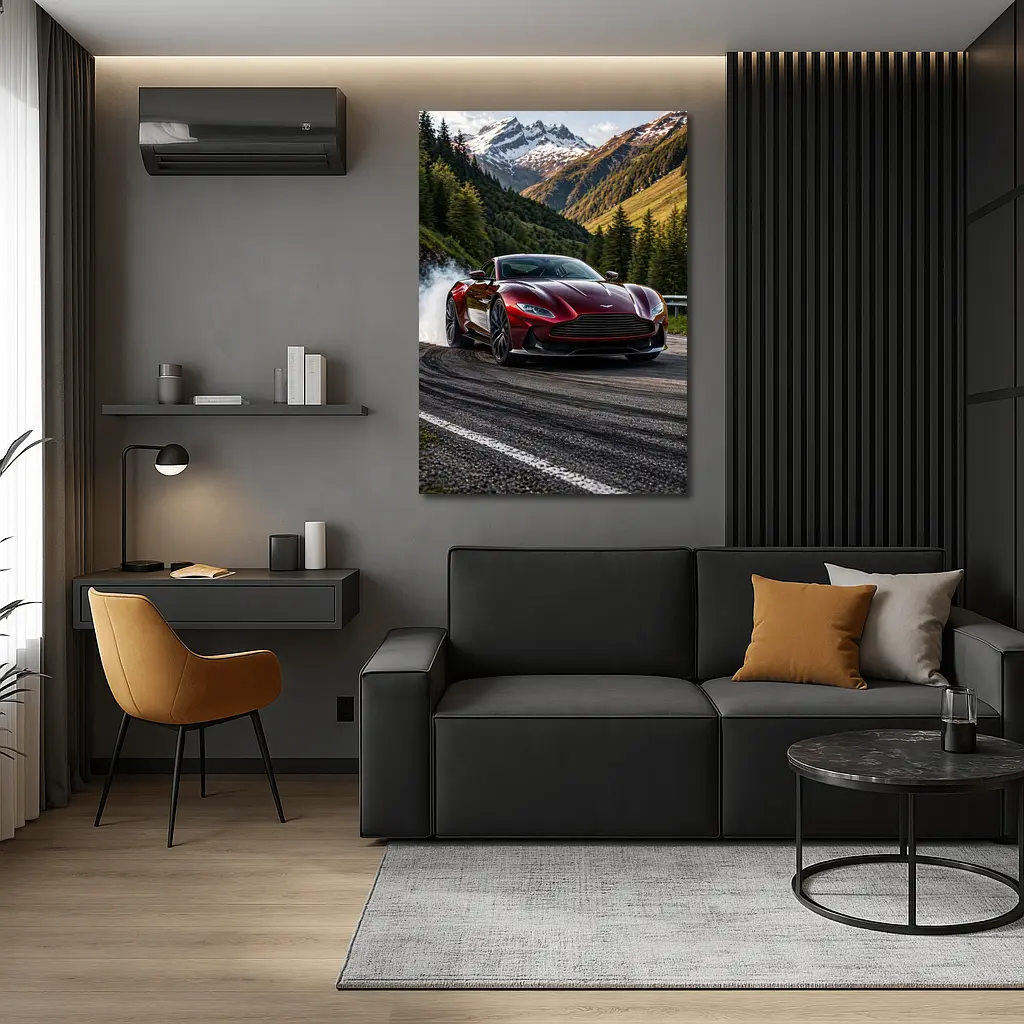 Aston Martin DB11 Drifting Mountain Road – Wall Art