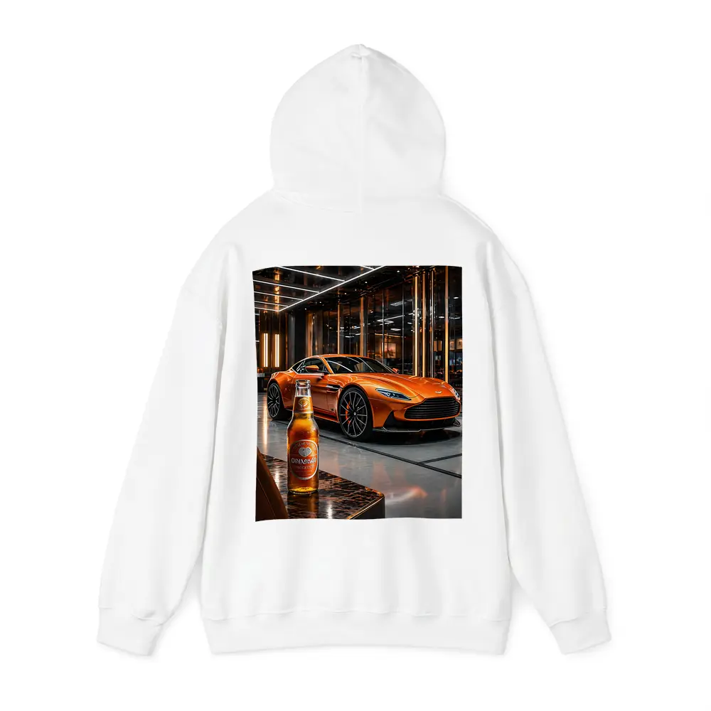 Aston Martin DB11 Orange Luxury Showroom – Hoodies