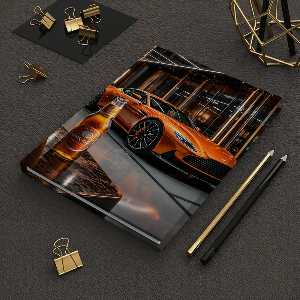 Aston Martin DB11 Orange Luxury Showroom – Notebooks