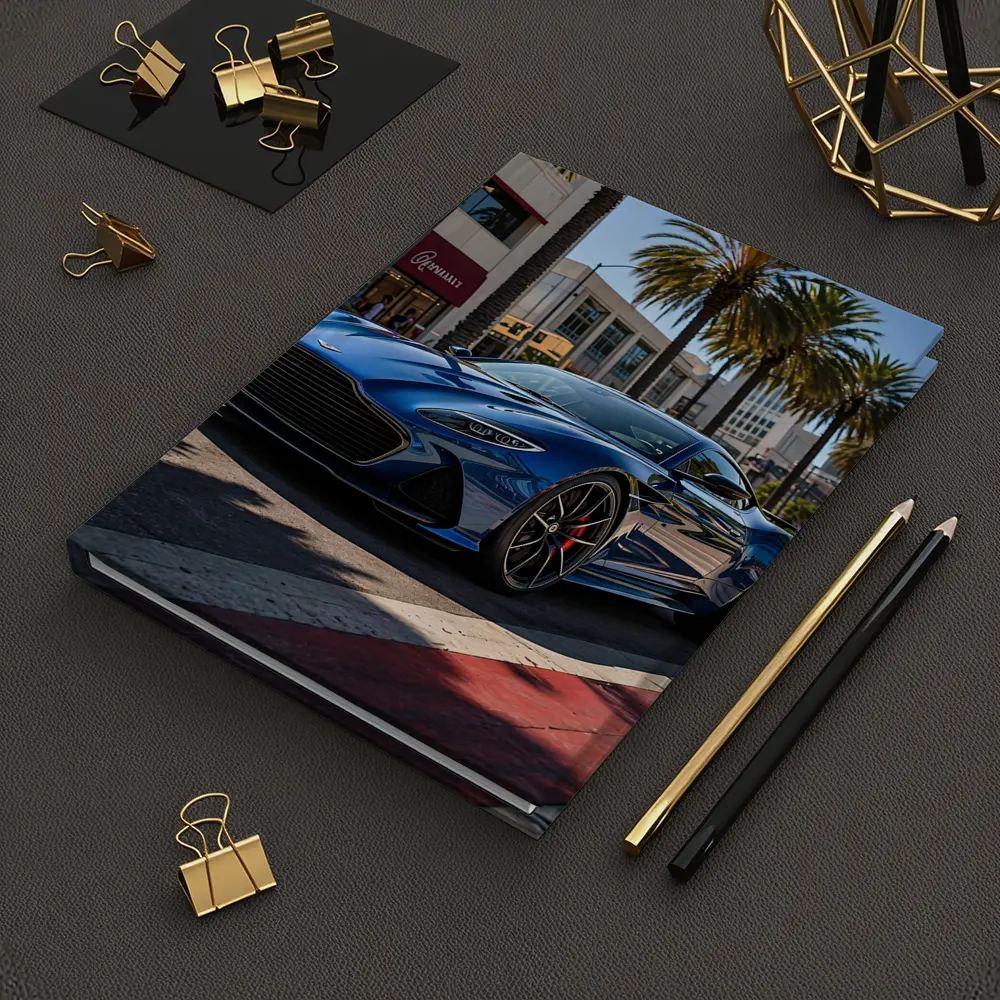 Aston Martin DBS Superleggera Blue Los Angeles – Notebooks