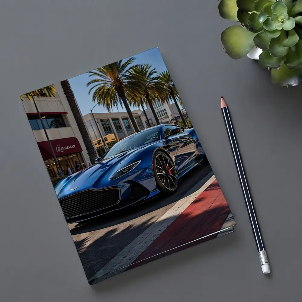 Aston Martin DBS Superleggera Blue Los Angeles – Notebooks