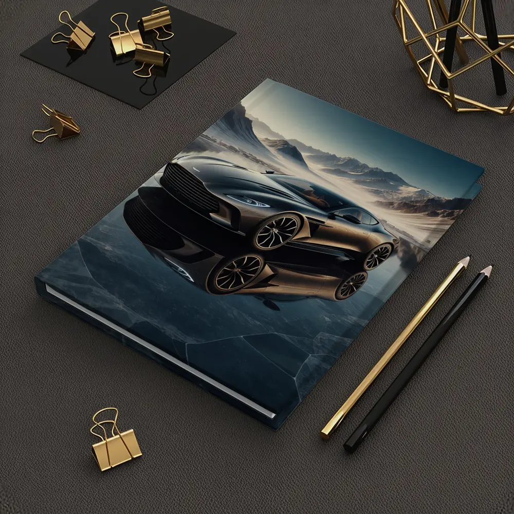 Aston Martin DB11 Black Icy Mountain Backdrop – Notebooks