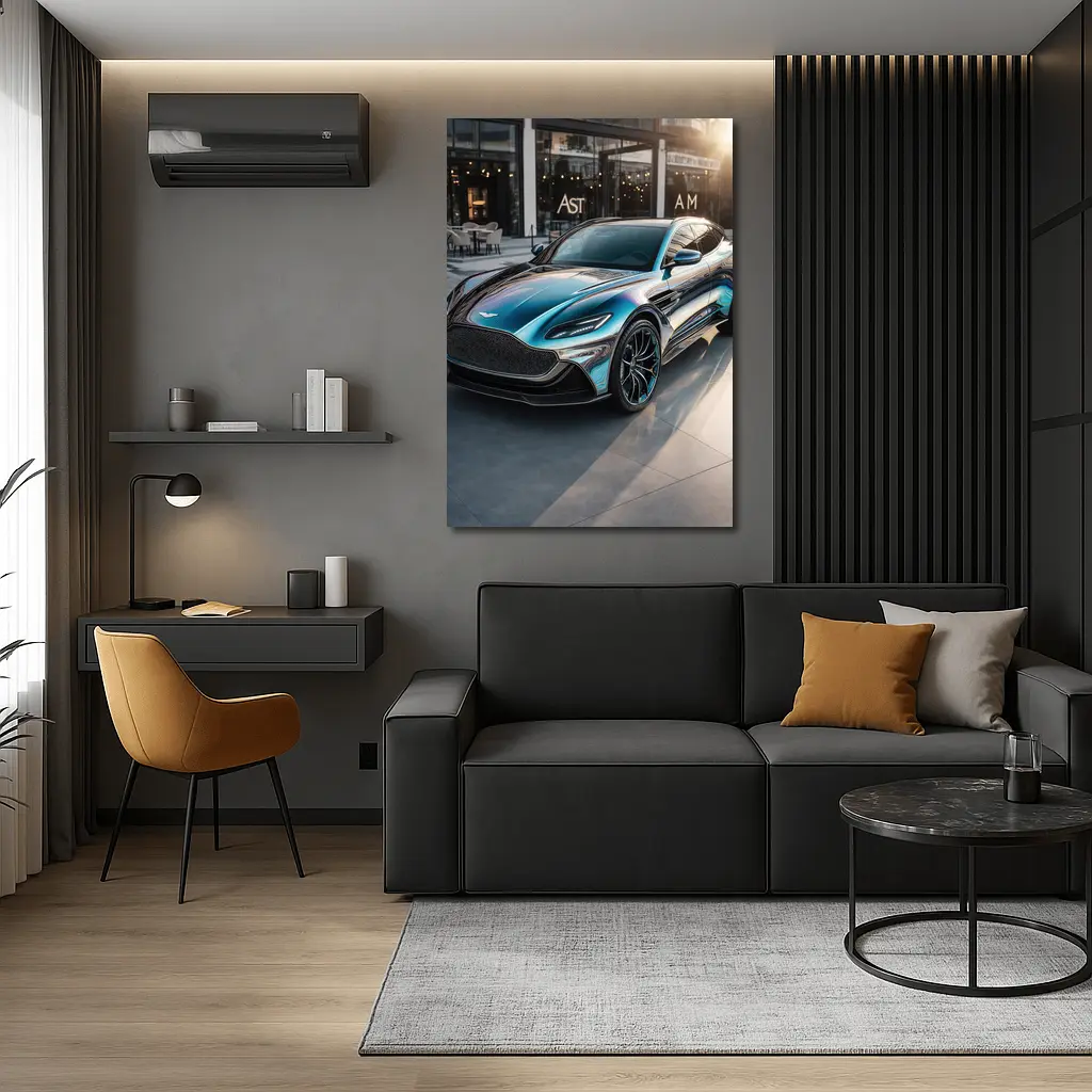 Aston Martin DBX Glossy Urban Sunlight Setting – Wall Art