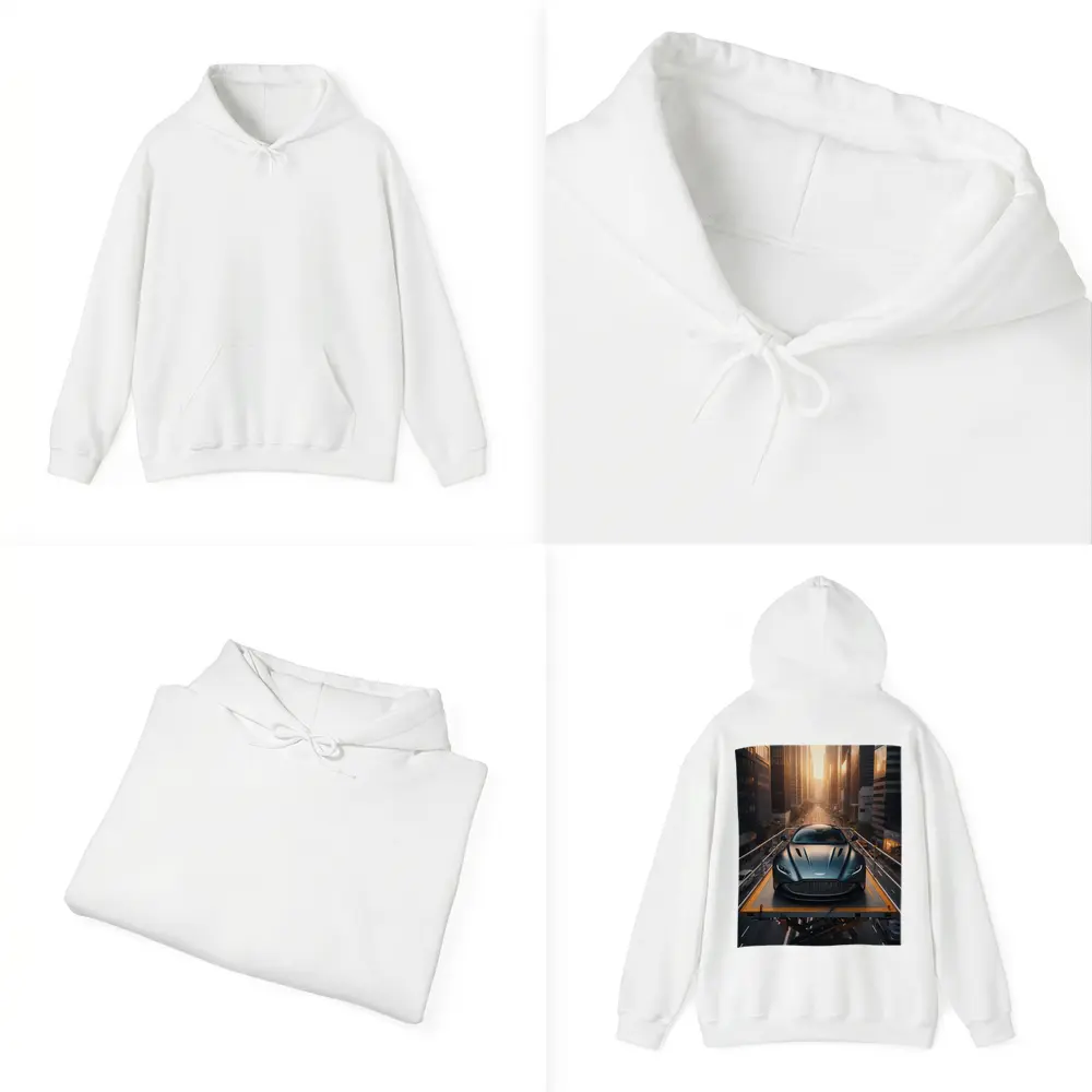 Aston Martin DB11 City Sunset Street Scene – Hoodies