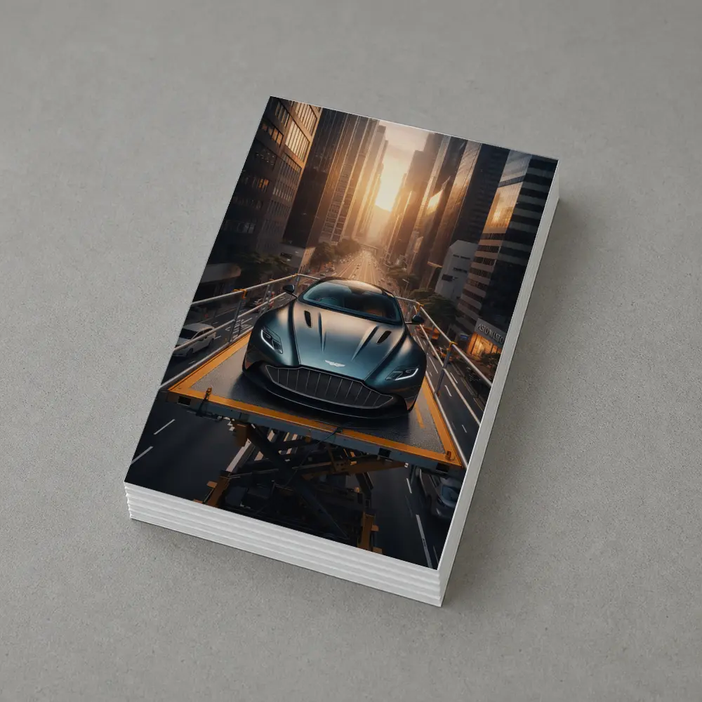 Aston Martin DB11 City Sunset Street Scene – Postcards
