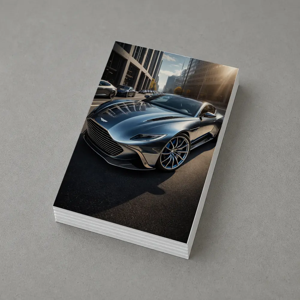 Aston Martin DBS City Street Silver – Postcards
