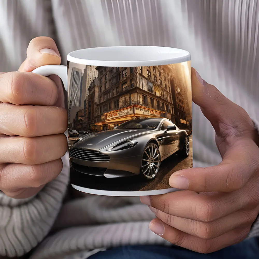 Aston Martin Rapide New York City Street – Mugs