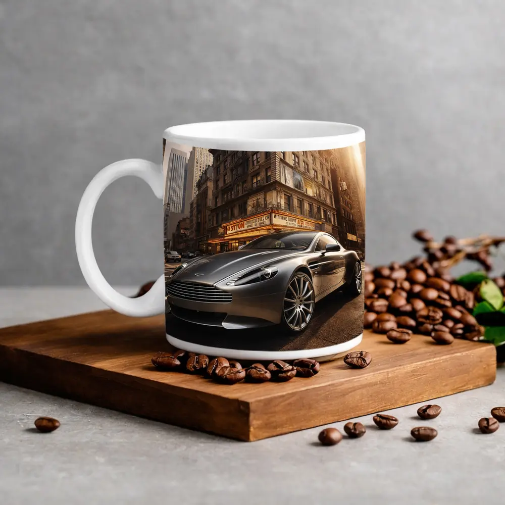 Aston Martin Rapide New York City Street – Mugs