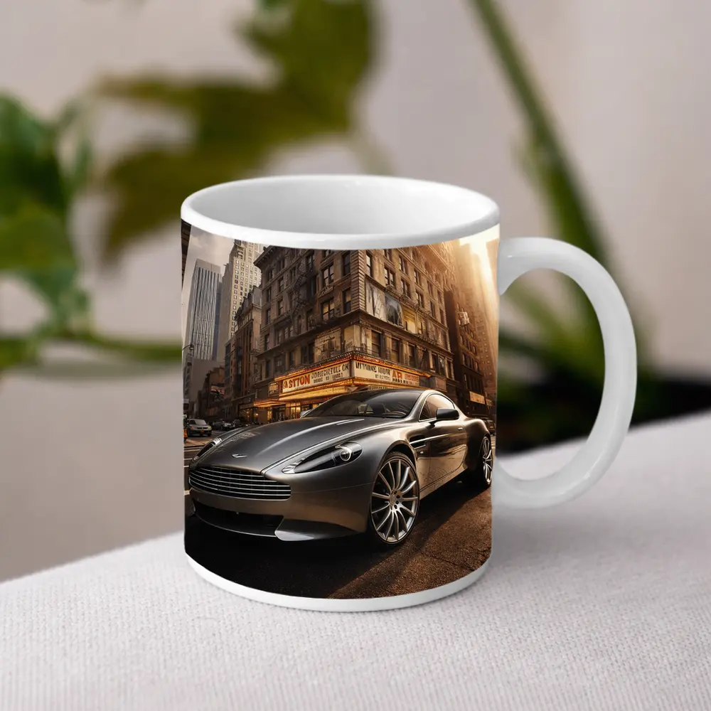Aston Martin Rapide New York City Street – Mugs