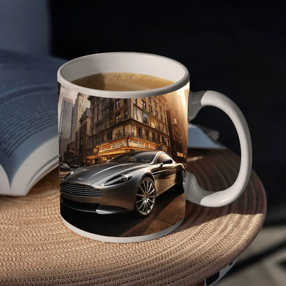 Aston Martin Rapide New York City Street – Mugs