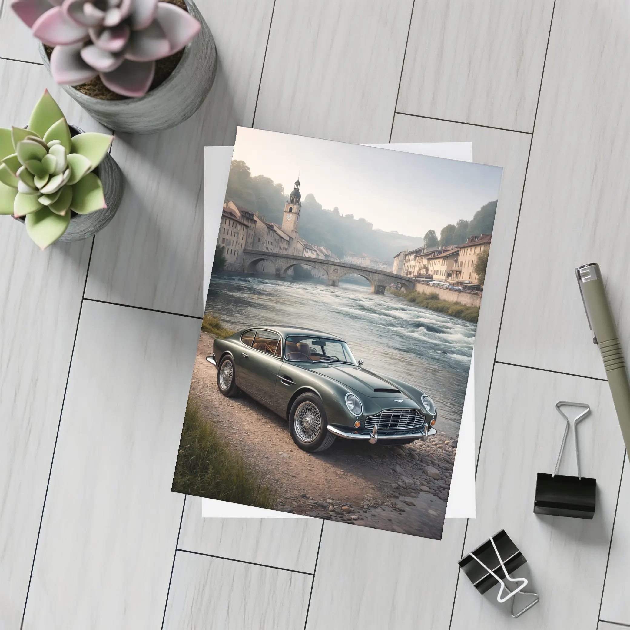 Aston Martin DB5 Classic European River Town – Postcards
