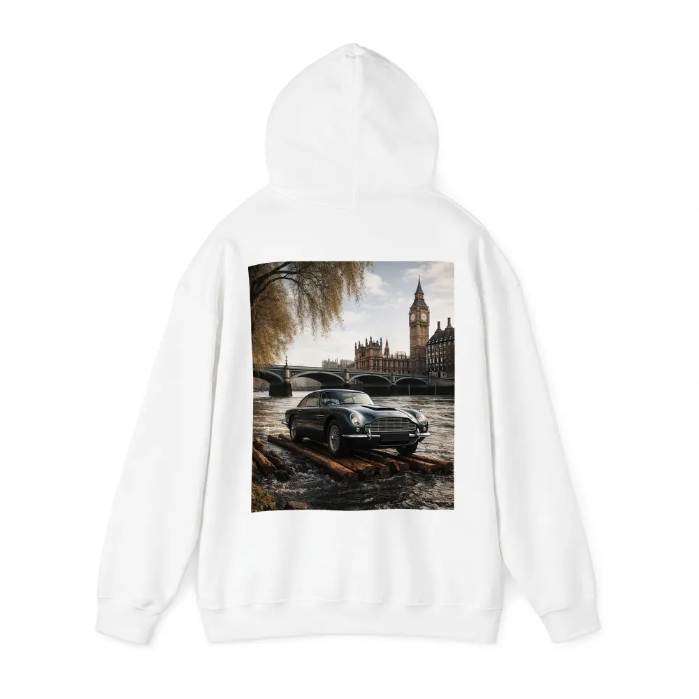 Aston Martin DB5 London Big Ben River – Hoodies