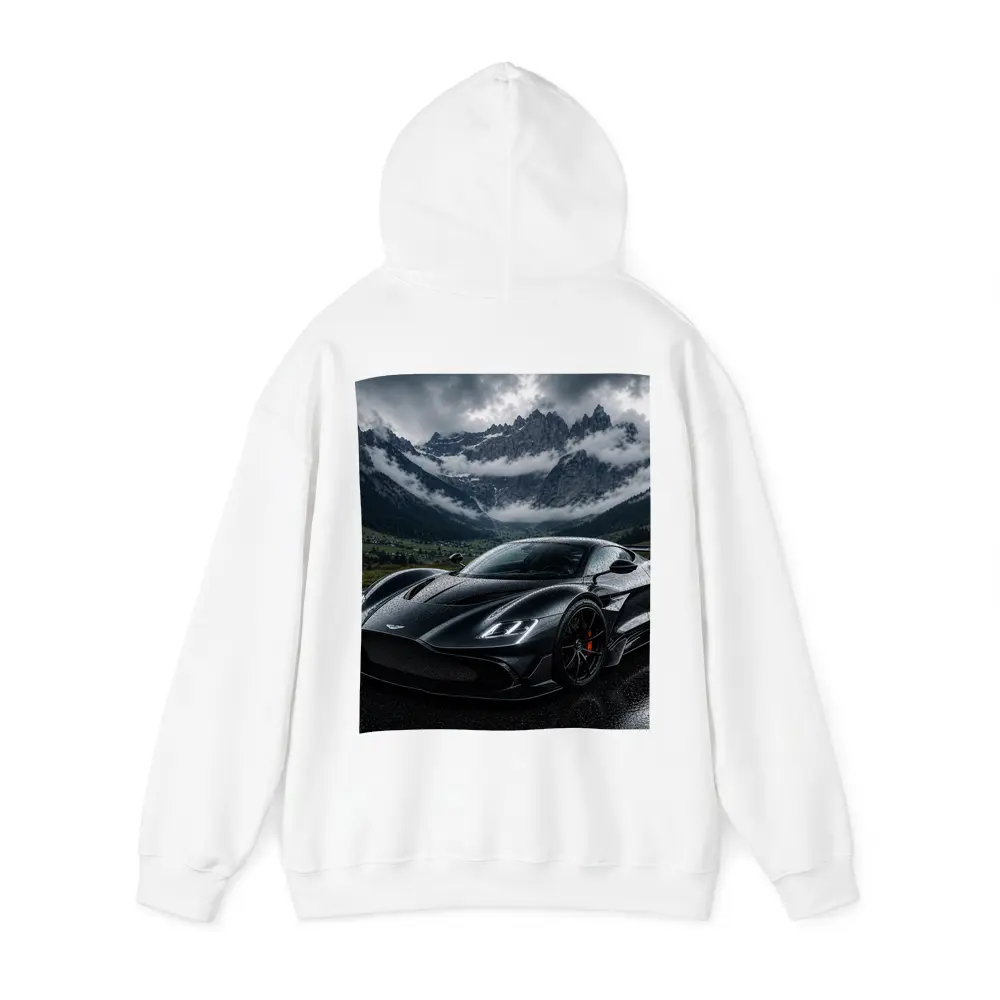 Aston Martin Valkyrie Wet Mountain Backdrop – Hoodies