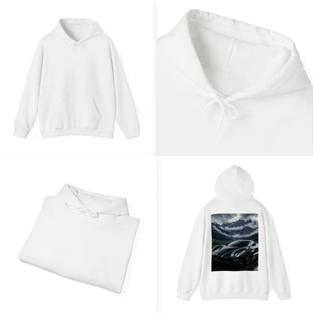 Aston Martin Valkyrie Wet Mountain Backdrop – Hoodies