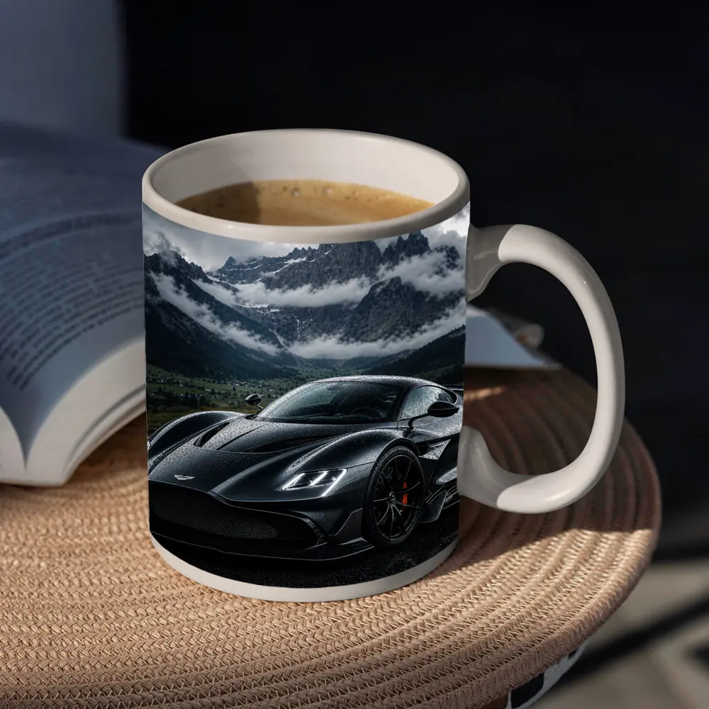 Aston Martin Valkyrie Wet Mountain Backdrop – Mugs