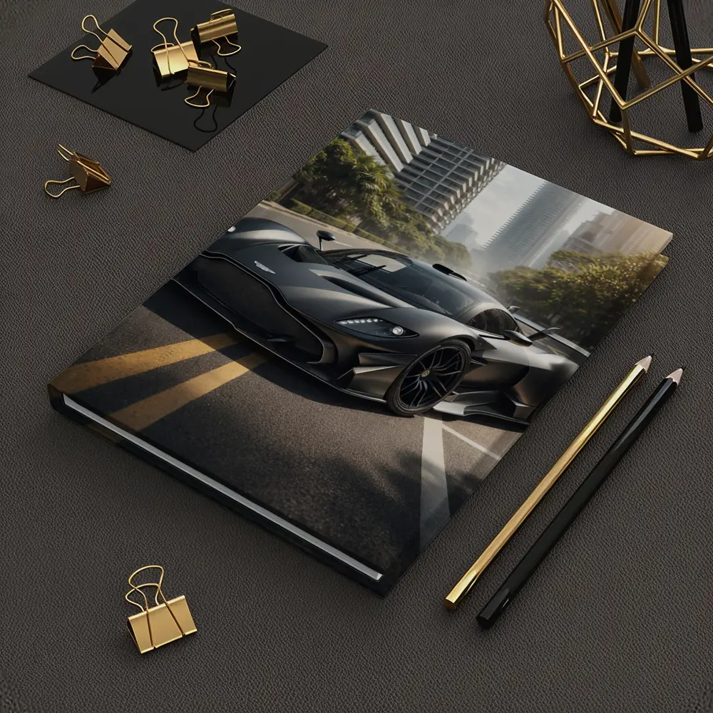 Aston Martin Valkyrie Matte Black City Street – Notebooks