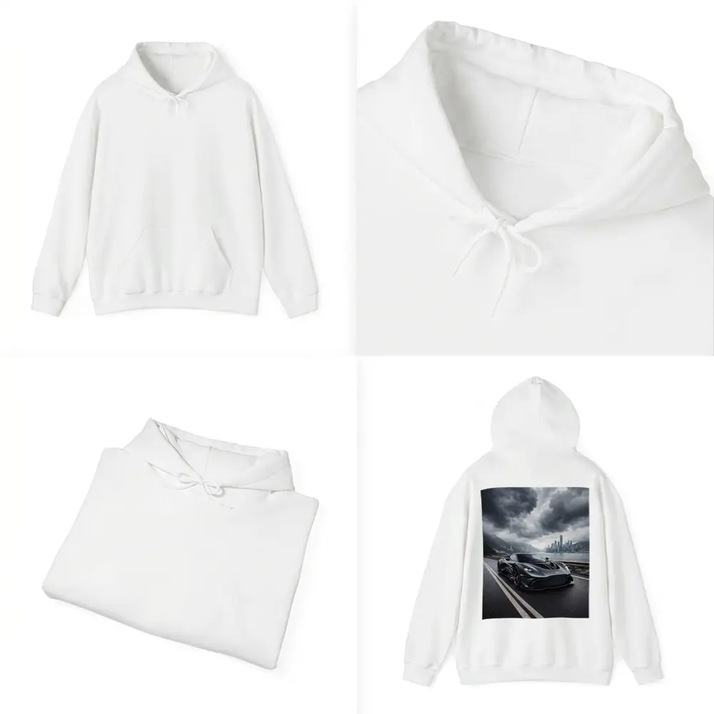 Aston Martin Valkyrie Dark Stormy City Road – Hoodies