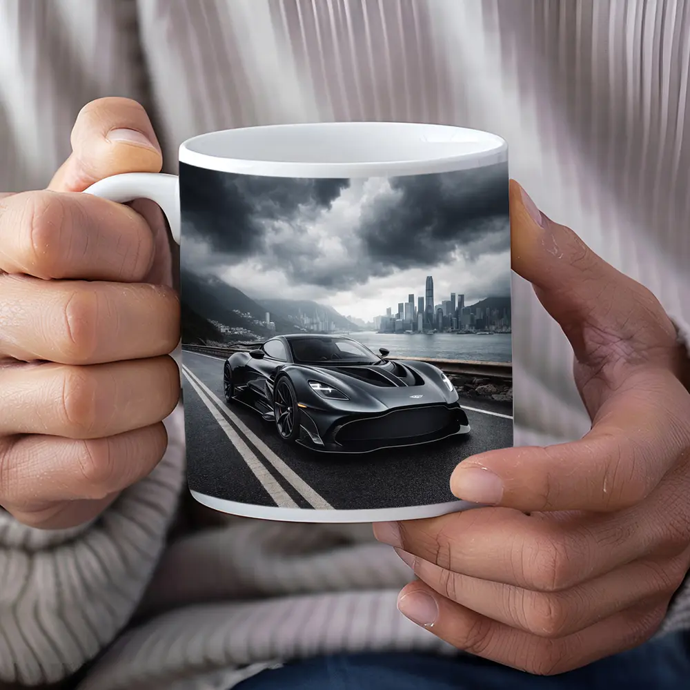 Aston Martin Valkyrie Dark Stormy City Road – Mugs
