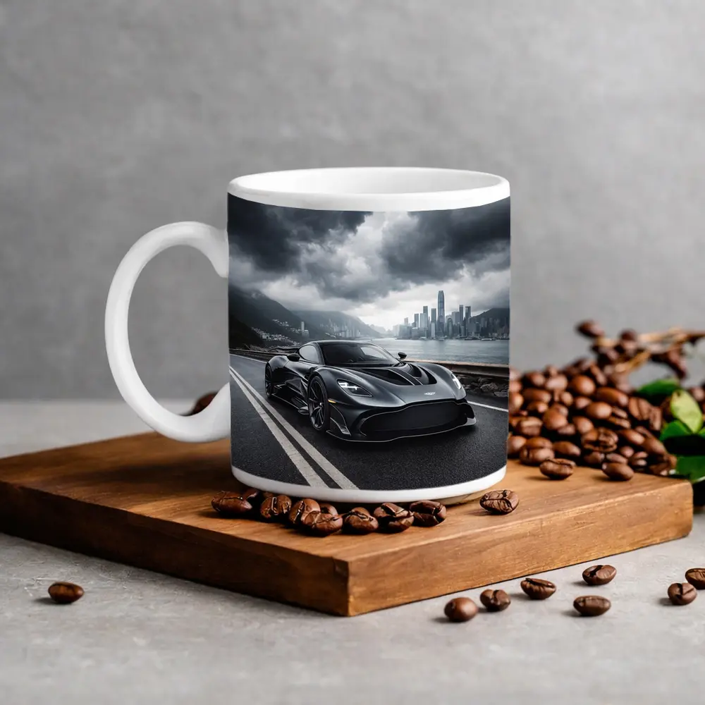 Aston Martin Valkyrie Dark Stormy City Road – Mugs