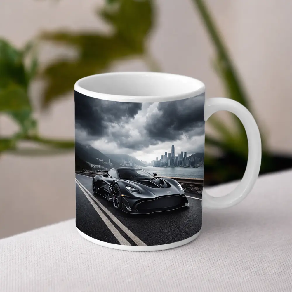 Aston Martin Valkyrie Dark Stormy City Road – Mugs