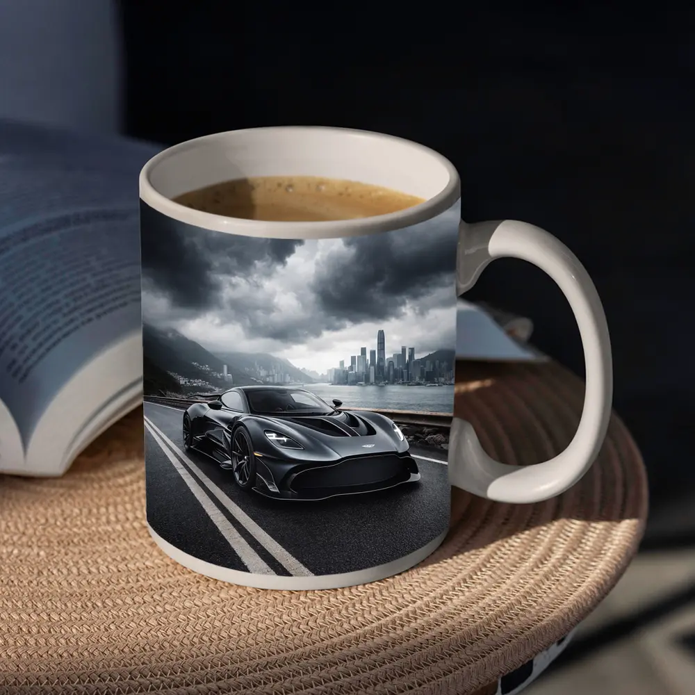Aston Martin Valkyrie Dark Stormy City Road – Mugs