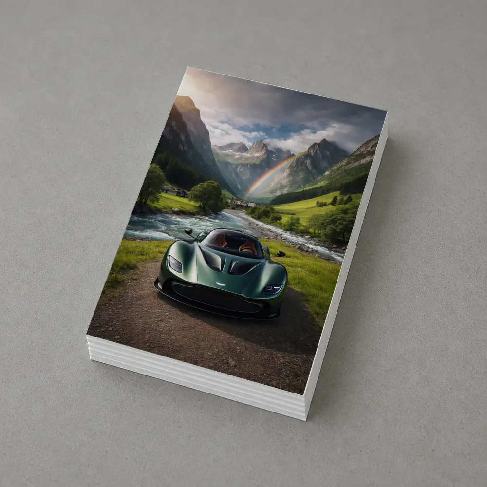 Aston Martin Valkyrie Green Alpine Valley – Postcards