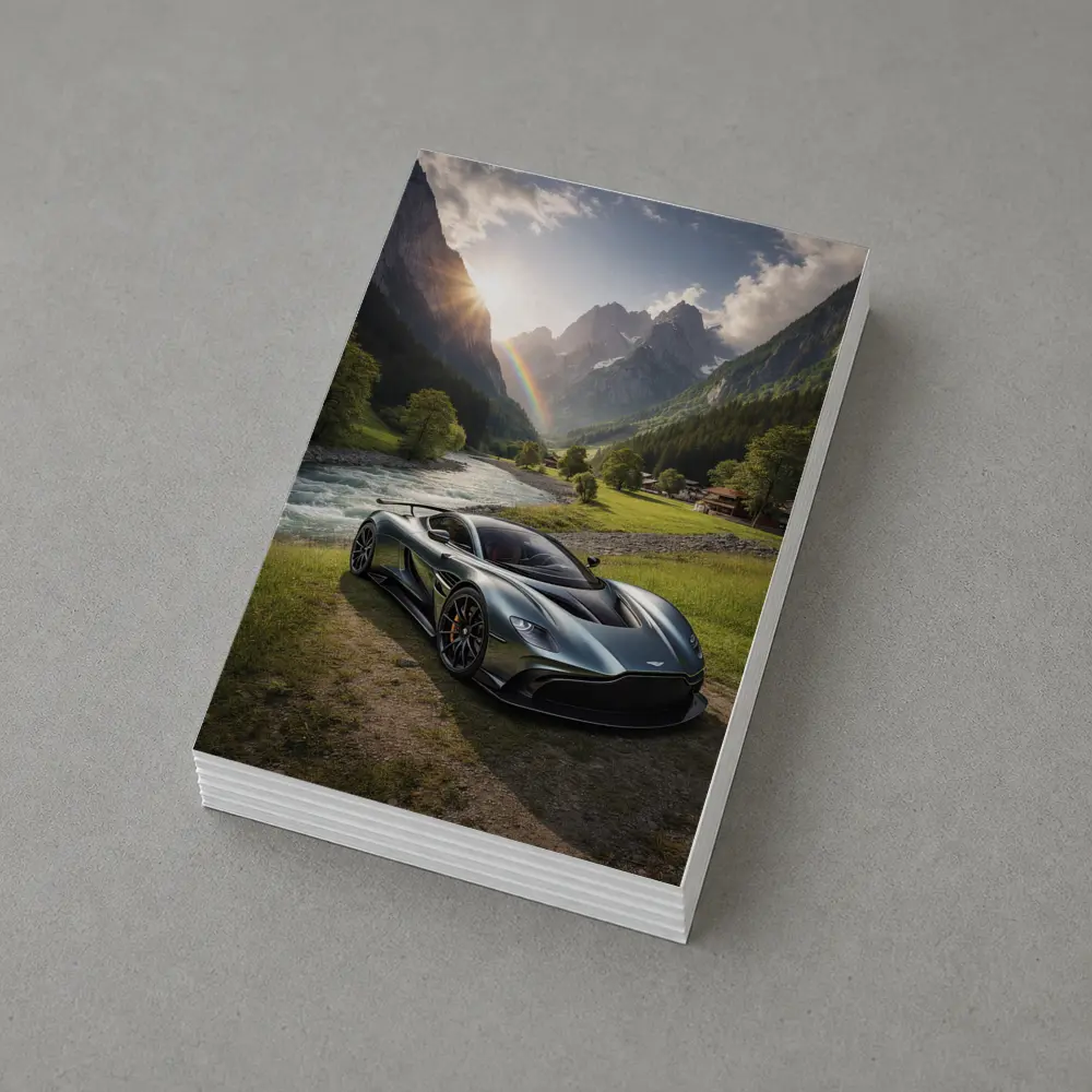 Aston Martin Valkyrie Alpine Valley Rainbow – Postcards