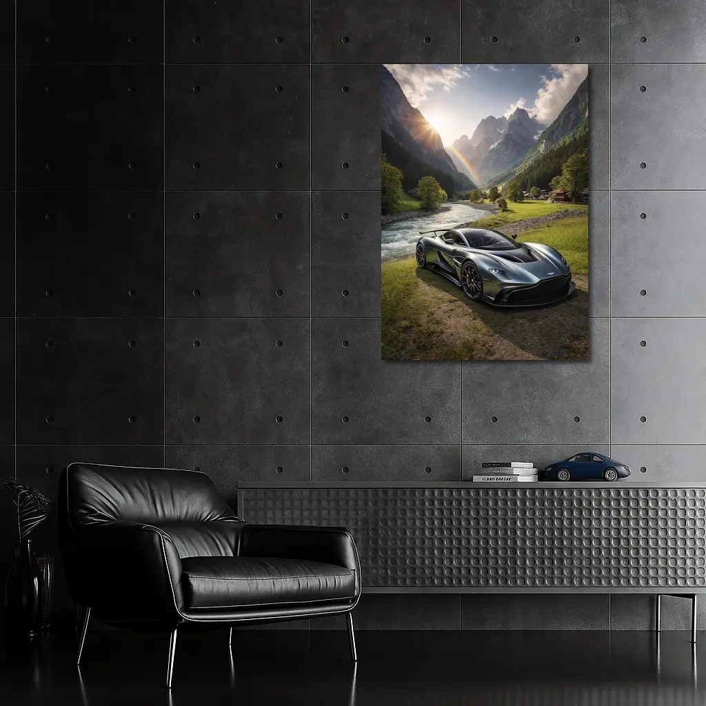 Aston Martin Valkyrie Alpine Valley Rainbow – Wall Art