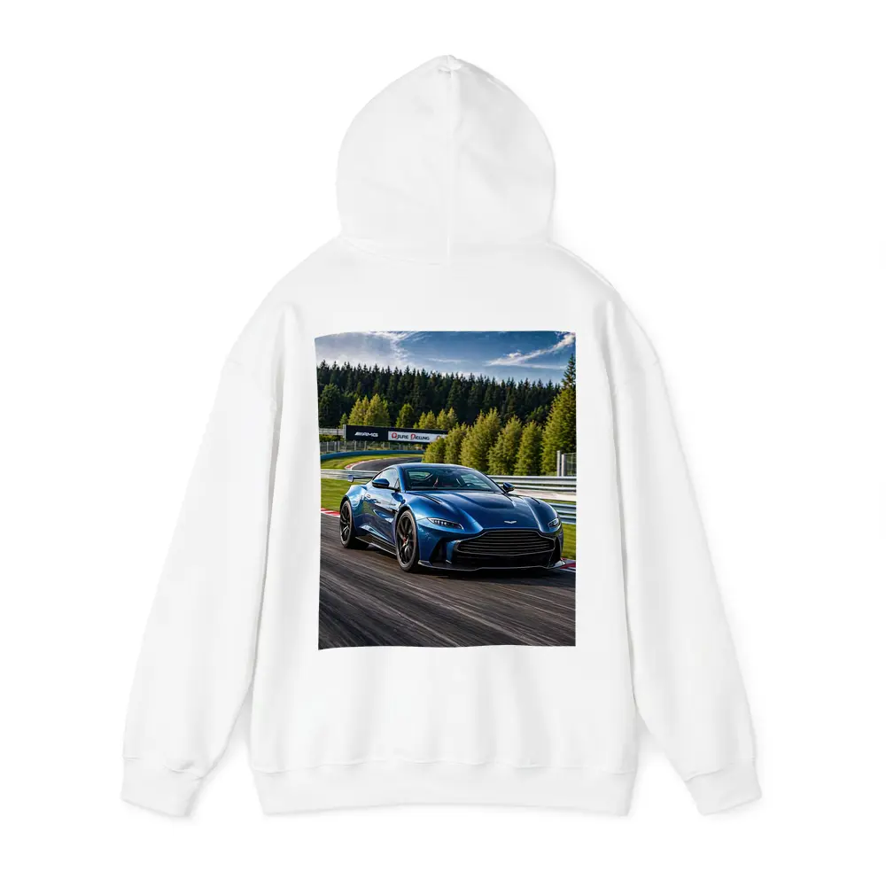 Aston Martin Vantage Blue Racing Track – Hoodies
