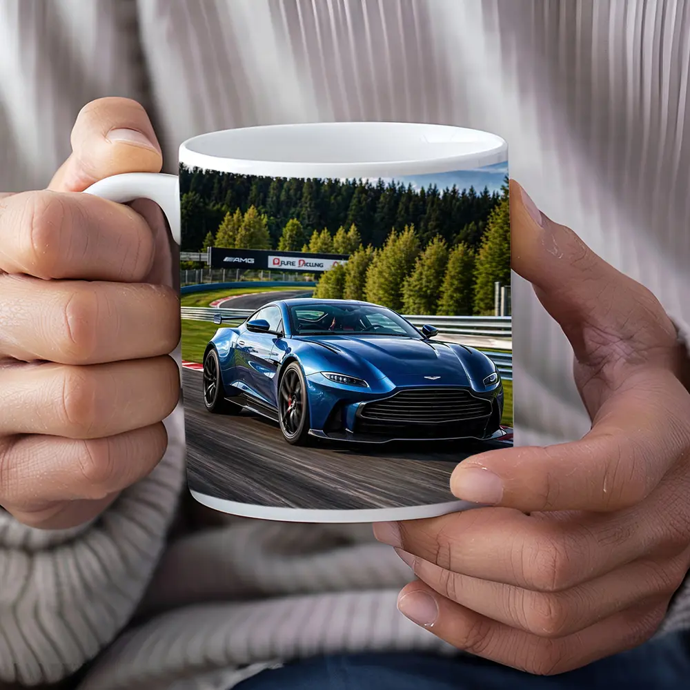 Aston Martin Vantage Blue Racing Track – Mugs