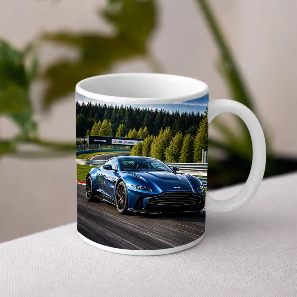Aston Martin Vantage Blue Racing Track – Mugs