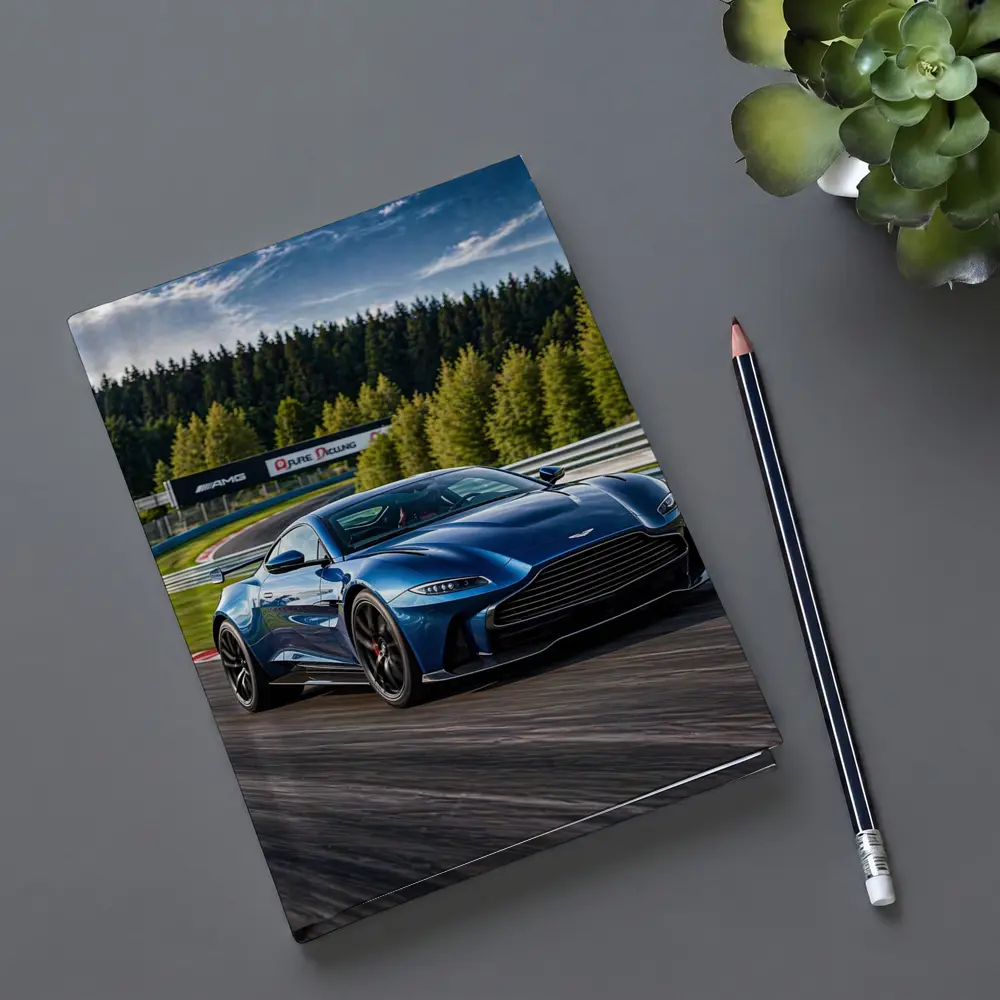 Aston Martin Vantage Blue Racing Track – Notebooks