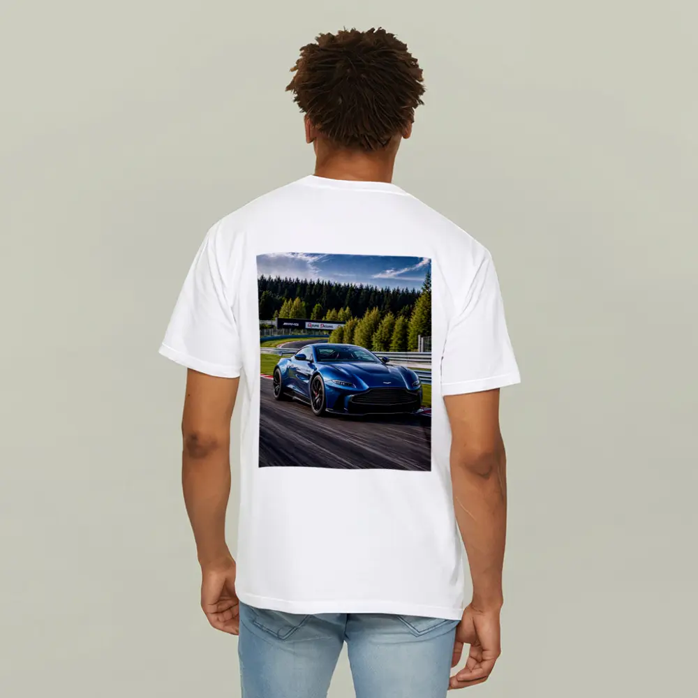 Aston Martin Vantage Blue Racing Track – T-Shirts
