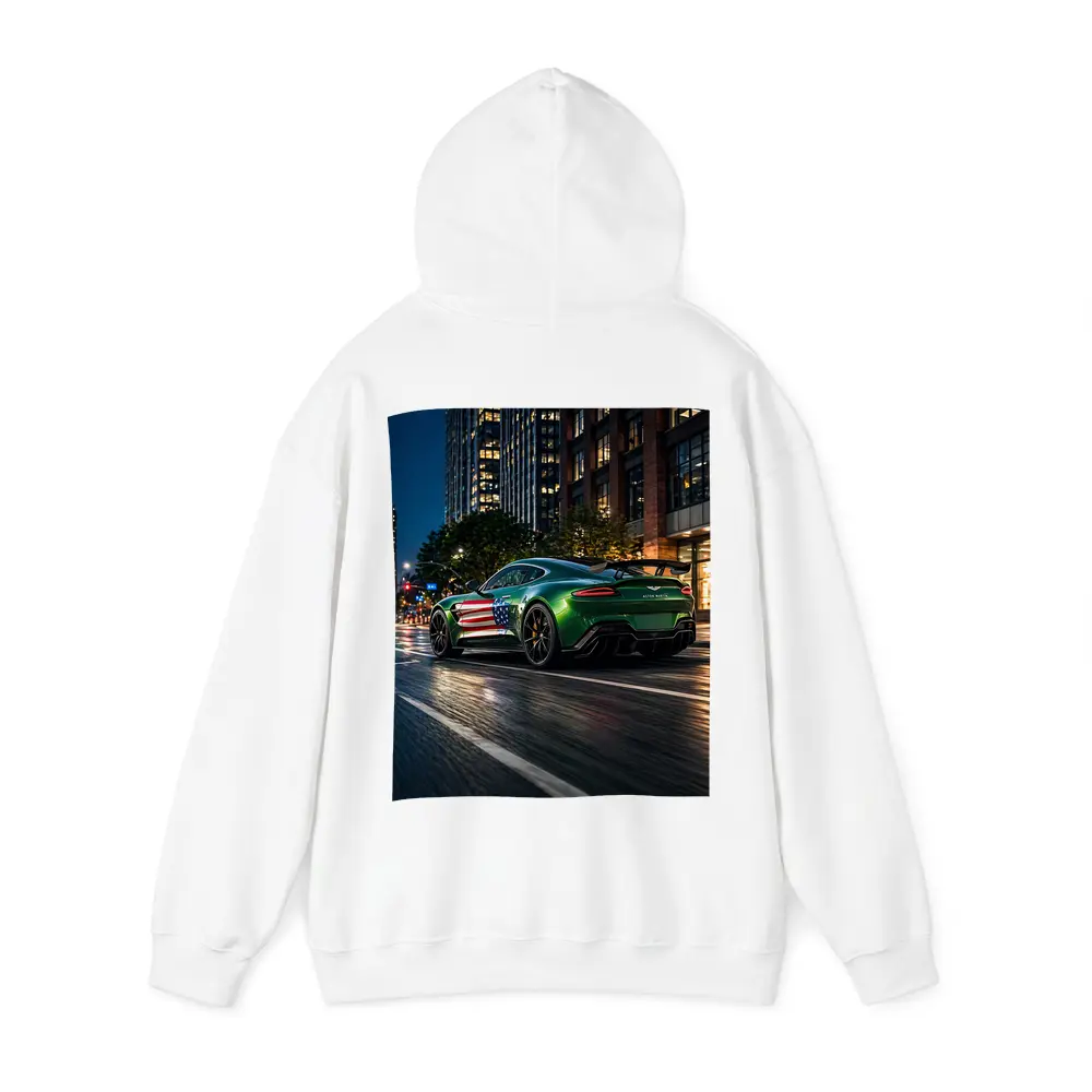 Aston Martin Vantage Green US Flag Night – Hoodies
